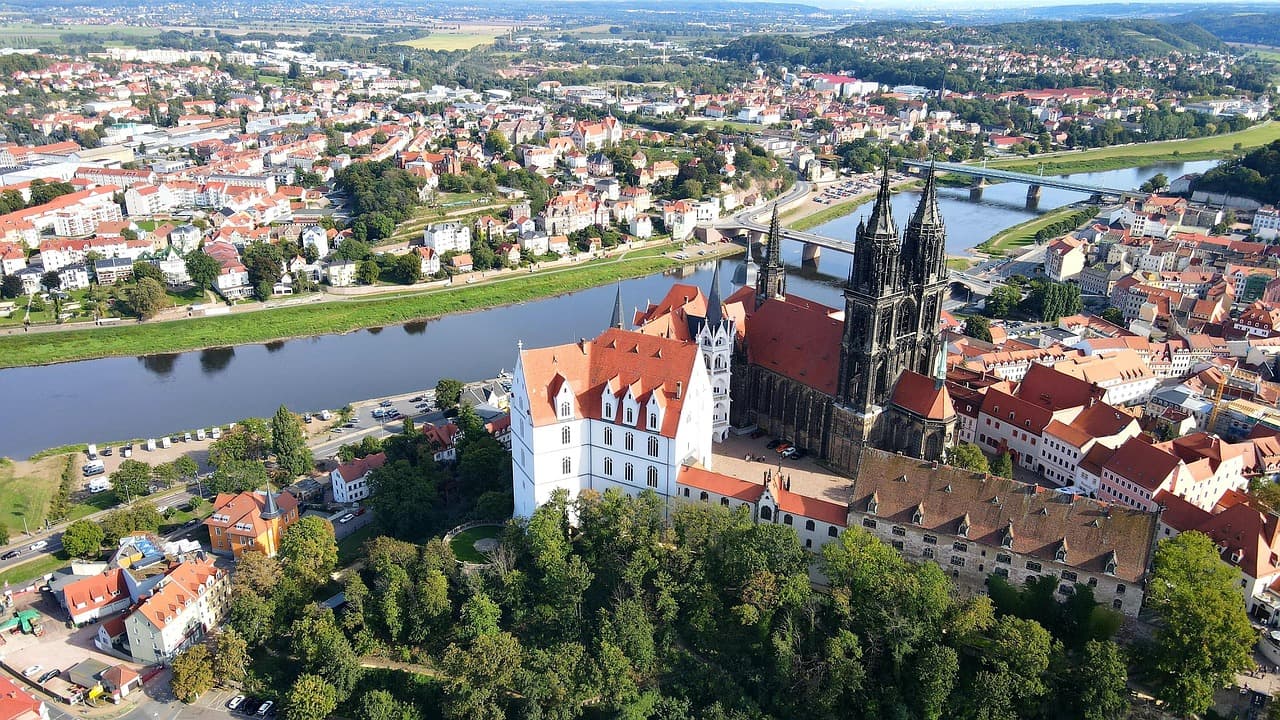 Driving through Saxony in a convertible